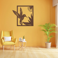 Graceful Hummingbird Metal Art - Image 4