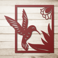 Graceful Hummingbird Metal Art - Image 5