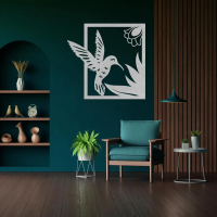 Graceful Hummingbird Metal Art - Image 6