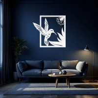 Graceful Hummingbird Metal Art - Image 7