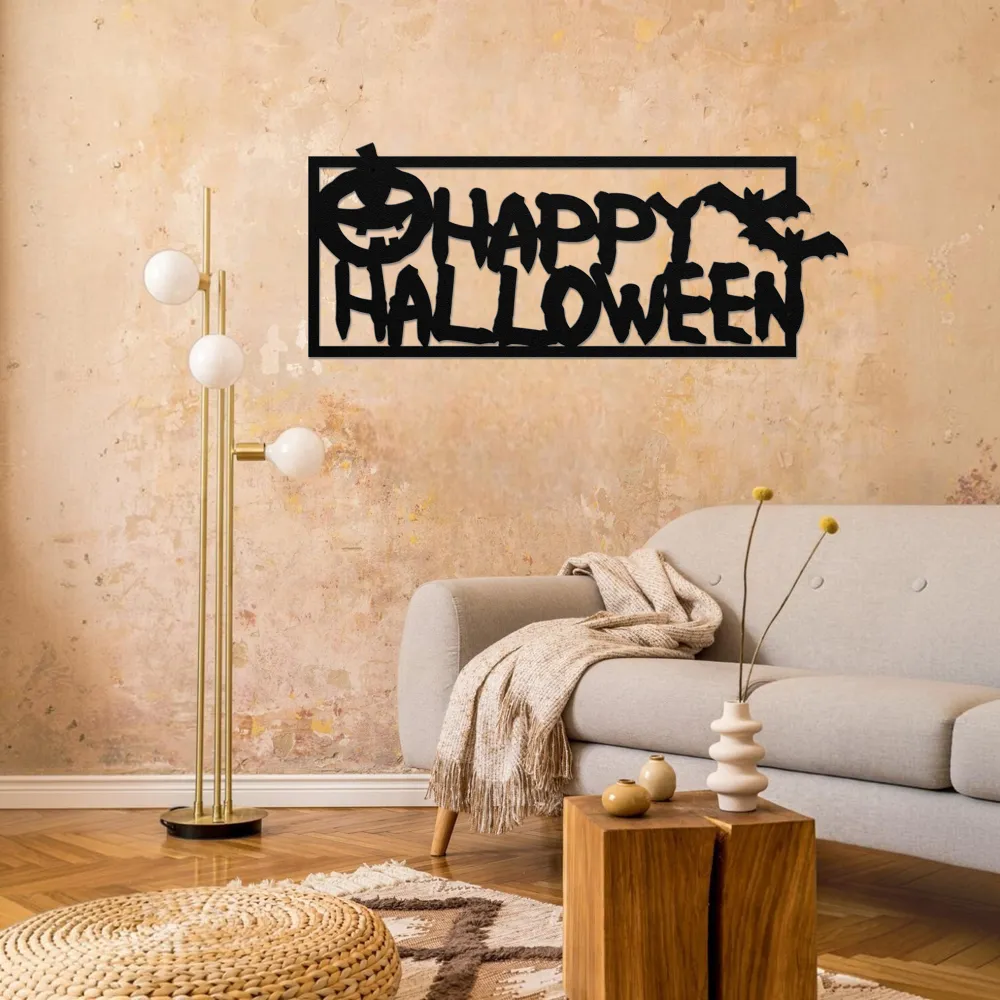 Halloween Rectangle Metal Art
