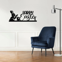 Happy Easter Bunny Wall Art