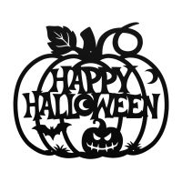 Happy Halloween Pumpkin Wall Art
