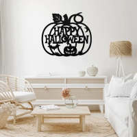 Happy Halloween Pumpkin Wall Art