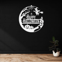 Happy Halloween Round Metal Art - Image 7