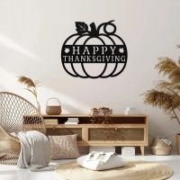 Happy Thanks Giving Classic Metal Wall Art