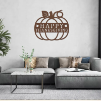 Happy Thanks Giving Classic Metal Wall Art - Image 4