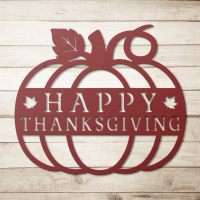 Happy Thanks Giving Classic Metal Wall Art - Image 5