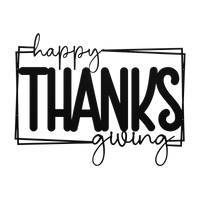 Happy Thanksgiving Mordern Wall Art