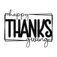 Happy Thanksgiving Mordern Wall Art