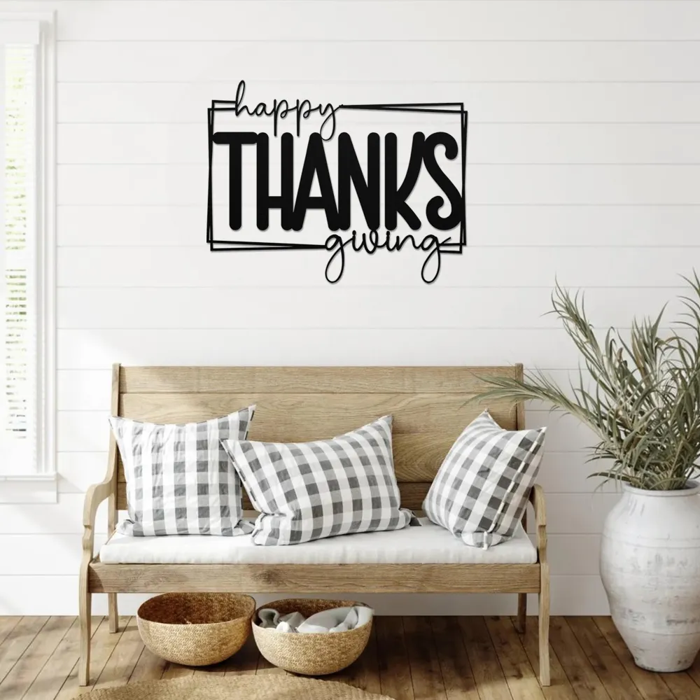 Happy Thanksgiving Mordern Wall Art