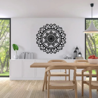 Harmony Bloom Mandala Steel Sculpture - Image 2