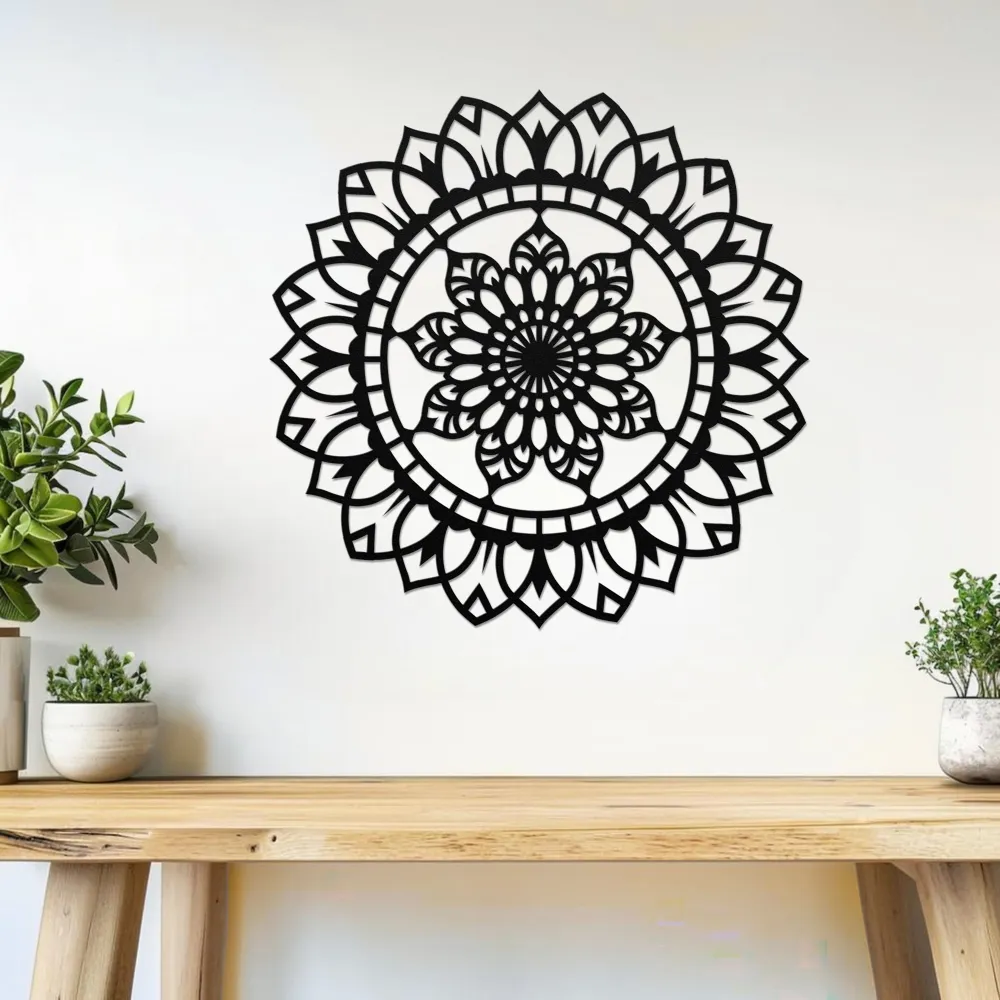 Harmony Bloom Mandala Steel Sculpture
