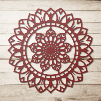 Harmony Bloom Mandala Steel Sculpture - Image 5