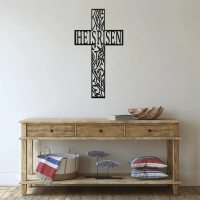 He Is Risen Cross Metal Art - Image 2