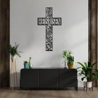 He Is Risen Cross Metal Art - Image 3