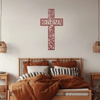 He Is Risen Cross Metal Art - Image 5