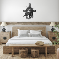 Heavenly Cross of Faith Metal Wall Art - Image 3