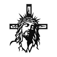 Heavenly Cross of Faith Metal Wall Art