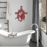 Heavenly Cross of Faith Metal Wall Art - Image 4