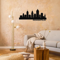 INDIANAPOLIS Skyline - Metal Wall Art - Image 2