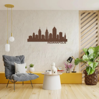 INDIANAPOLIS Skyline - Metal Wall Art - Image 4