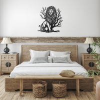 Jungle King Lion Metal Art - Image 3