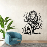 Jungle King Lion Metal Art
