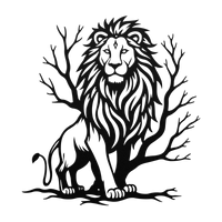 Jungle King Lion Metal Art