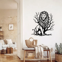 Jungle King Lion Metal Art - Image 3