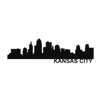 KANSAS CITY Skyline - Metal Wall Art