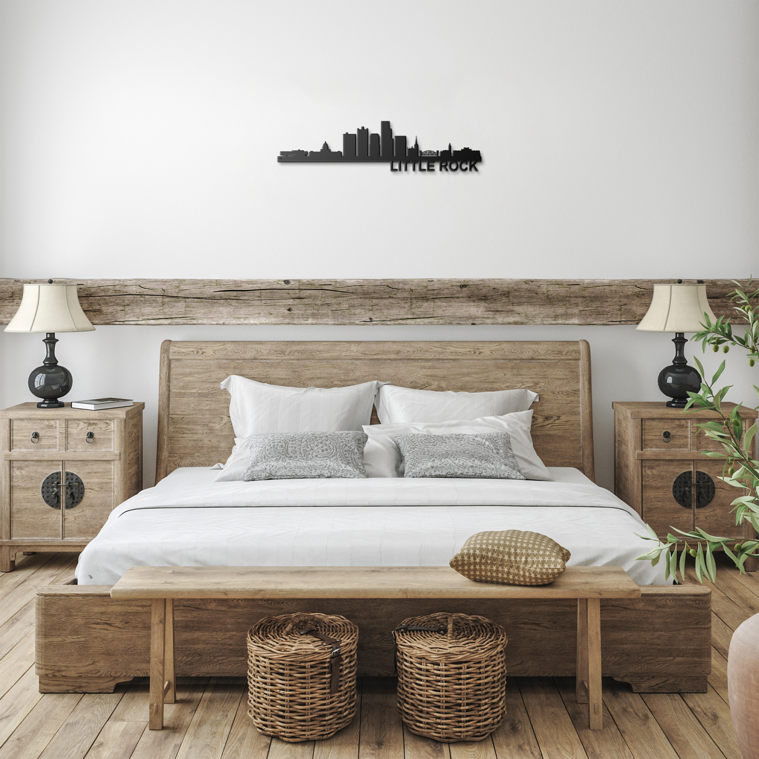 LITTLE ROCK Skyline - Metal Wall Art - Image 3