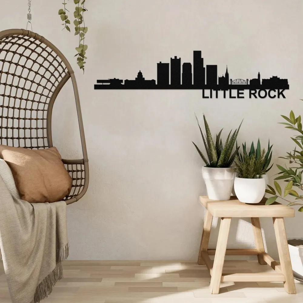 LITTLE ROCK Skyline - Metal Wall Art