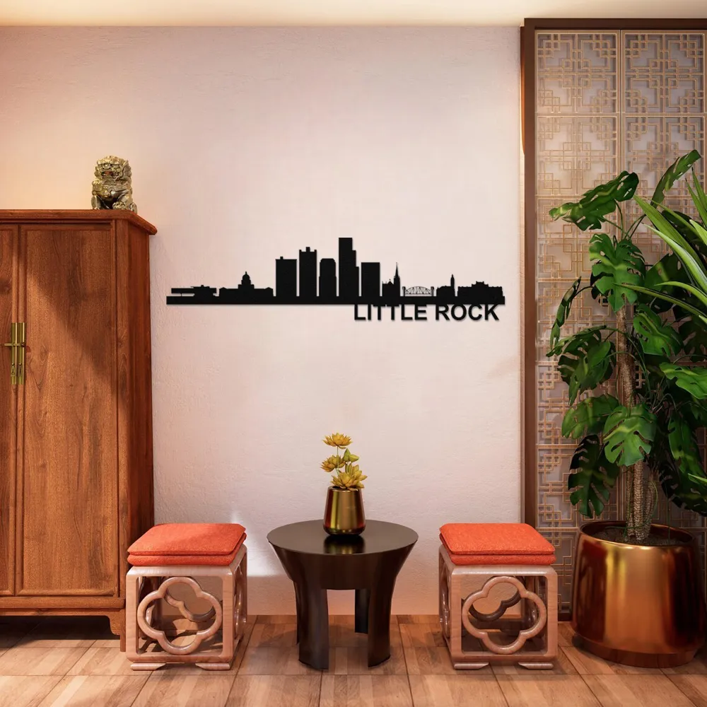 LITTLE ROCK Skyline - Metal Wall Art - Image 4