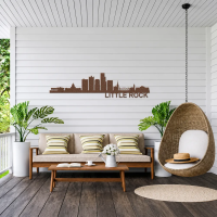 LITTLE ROCK Skyline - Metal Wall Art - Image 4