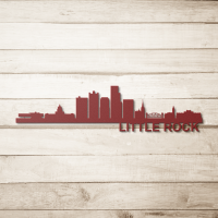 LITTLE ROCK Skyline - Metal Wall Art - Image 5