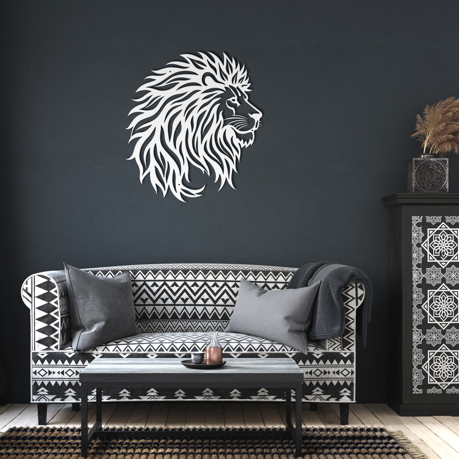 Lion King Head Metal Wall Art - Image 6