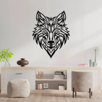 Lone Wolf Head Metal Artwork - Image 3