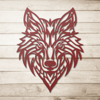 Lone Wolf Head Metal Artwork - Image 5