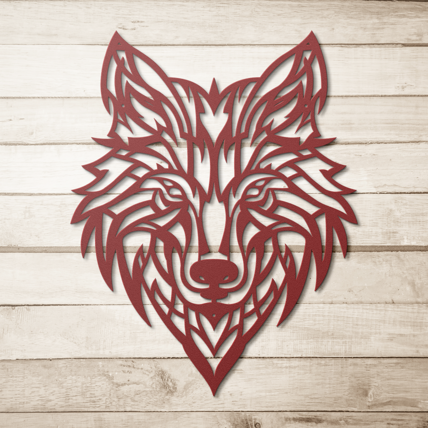 Lone Wolf Head Metal Artwork - Image 5
