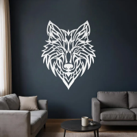 Lone Wolf Head Metal Artwork - Image 4