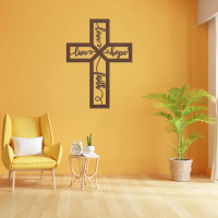 Love Faith Hope Cross Metal Art - Image 4