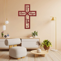 Love Faith Hope Cross Metal Art - Image 5