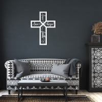Love Faith Hope Cross Metal Art - Image 6