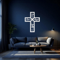 Love Faith Hope Cross Metal Art - Image 7