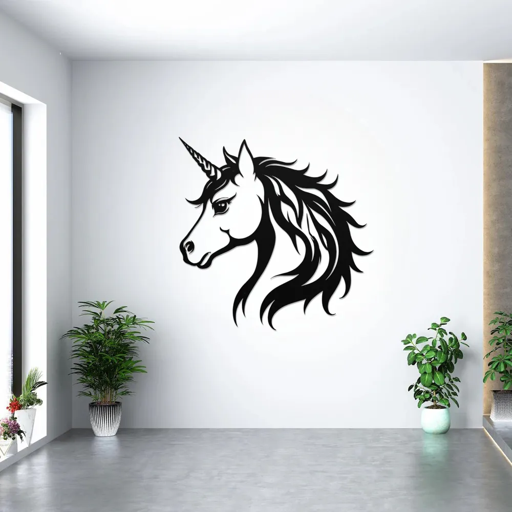 Magical Unicorn Head Wall Art