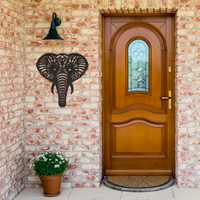 Mandala Elephant Steel Wall Art - Image 2