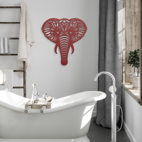 Mandala Elephant Steel Wall Art - Image 4