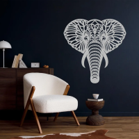 Mandala Elephant Steel Wall Art - Image 5