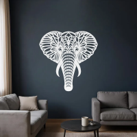 Mandala Elephant Steel Wall Art - Image 4